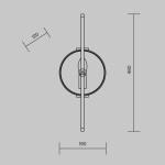 Фото 1 Настенный светильник (бра) Maytoni MOD099WL-01G