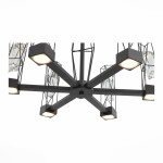 Фото 1 SL815.303.06 Люстра подвесная ST-Luce Серый графит/Серый графит, Прозрачный LED 6*8W 4000K PROGETTO