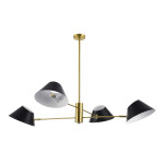 Фото 3 SLE1253-343-04 Светильник подвесной Латунь/Черный, Белый E14 4*60W NORBI