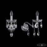 Фото 2 Бра хрустальные 1413B/1/200/XL Ni