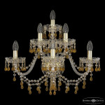 Фото 2 Бра хрустальные 1410B/3+2+1/240/XL G V1003 R721 Bohemia Ivele Crystal