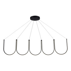 Фото SL6202.413.01 Светильник подвесной ST-Luce Черный LED 1*68W 3000K ХЕЙТ