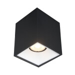 Фото ST168.452.01 Светильник потолочный Черный GU10 1*50W IP20 L82,5xW82,5xH104 220V Без ламп Накладные светильники