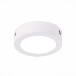 Фото 2 ST112.532.06 Светильник настенно-потолочный Белый LED 1*6W 3000K 330Lm Ra80 120° IP20 D110xH28 90-26 Накладные светильники