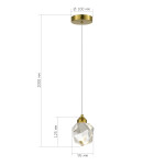 Фото 1 SL6114.203.01 Подвес ST-Luce Золотистый/Прозрачный LED 1*3W 3000K КАСКАТО