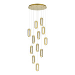 Фото 3 SL6506.203.12 Светильник подвесной ST-Luce Золотистый/Золотистый, Прозрачный LED 12*9W 3000K ЛУНГО