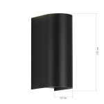 Фото 1 SL9516.401.01 Светильник уличный настенный ST-Luce черный/черный LED 1*10W 3000K/4000K/6500K BUST