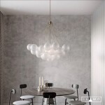 Фото 3 Подвесная люстра iLamp GLOBE 10099P/3-D800 GOLD&WHITE