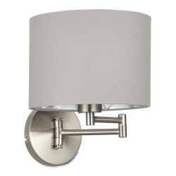 Фото SLE300511-01 Светильник настенный Никель/Серый, Серебристый E27 1*40W BRESCIA