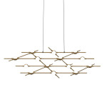 Фото 4 Люстра Molecular 14 black/gold