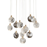 Фото 3 Подвесной светильник OD2440-13 gold/clear+amber+grey