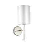 Фото 2 SLE107301-01 Светильник настенный Никель/Белый E14 1*40W NOIA