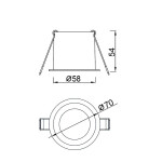 Фото 1 9232 Встраиваемый светильник MALT