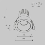 Фото 4 Встраиваемый светильник Technical DL123-10W-3K-B