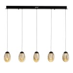 Фото 3 Подвесной светильник MD25090022-5B matt black/champagne