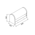 Фото 25 9155 Настенный уличный светильник GANT