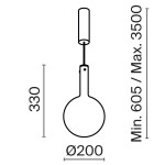 Фото 1 Подвесной светильник Maytoni MOD182PL-L4B3K