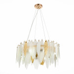 Фото SL1224.203.08 Люстра подвесная ST-Luce Золотистый/Прозрачный, Белый E14 8*60W ЛАСТРА