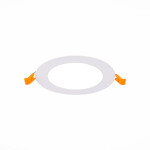 Фото 4 ST209.538.06 Св-к встр. Белый LED 1*6W 3000K 330Lm Ra80 110° IP20 D120xH8 90-265V Встраиваемые светильники