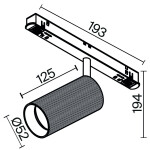 Фото 5 Трековый светильник Technical TR097-2-12W3K-M-BB