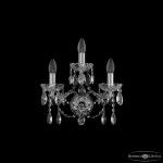 Фото 2 Бра хрустальные 1413B/2+1/141 Ni Bohemia Ivele Crystal