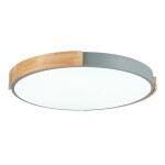 Фото 2 SLE201372-01 Светильник потолочный Серый, Светлое дерево/Белый LED 1*40W 3000K/4000K/6000K DELIA