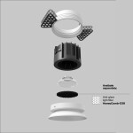 Фото 2 Встраиваемый светильник Technical DL058-12W4K-TRS-W
