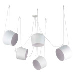 Фото 2 SLE120653-05 Светильник подвесной Белый/Белый E27 5*40W TRIESTE