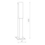 Фото 1 SL096.405.02 Светильник уличный наземный ST-Luce Черный/Белый LED 1*6W 4000K POSTO