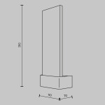 Фото 3 Настенный светильник (бра) Maytoni MOD318WL-L3BS3K