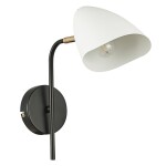 Фото 2 SLE103601-01 Светильник настенный Черный, Золотой/Белый E14 1*40W SATTA