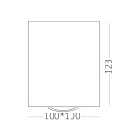 Фото 1 ST109.507.01 Светильник потолочный Белый GU10 1*50W  L100xW100xH123 220V Без ламп Накладные светильники