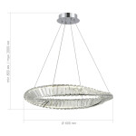 Фото 1 SL6204.101.01 Светильник подвесной ST-Luce Хром/Прозрачный LED 1*32W 4000K РИТОРТО