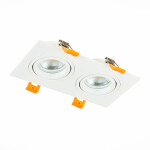 Фото 3 ST251.508.02 Св-к встр. Белый GU10 2*50W  IP20 L170xW92xH27 220V Без ламп Встраиваемые светильники