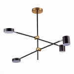 Фото 1 SL1604.432.04 Светильник потолочный ST-Luce Черный, Латунь/Черный LED 4*5W 3000K РОДРИГО