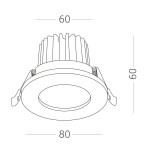 Фото 1 ST704.438.10 Св-к встр. Черный LED 1*10W 3000K 900Lm Ra>90 38° IP20 D80xH60 170-240V Встраиваемые светильники