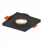 Фото 3 ST205.418.01 Св-к встр. Черный GU10 1*50W  L94xW94xH27 220V Без ламп Встраиваемые светильники