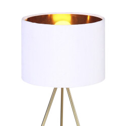 Фото SL6242.504.01 Прикроватная лампа ST-Luce Золотистый/Белый E27 1*40W ФУЭГО
