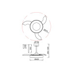 Фото 1 9092 Люстра-вентилятор NISEKO FAN S