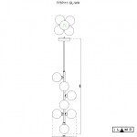 Фото 1 Подвесной светильник iLamp GOLDEN 777P/11 GOLD&WHITE
