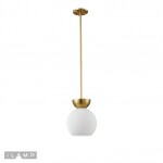 Фото 1 Светильник потолочный iLamp Mono P6079-1 GD+WH