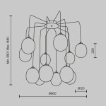 Фото 2 Подвесной светильник Maytoni MOD176PL-12G