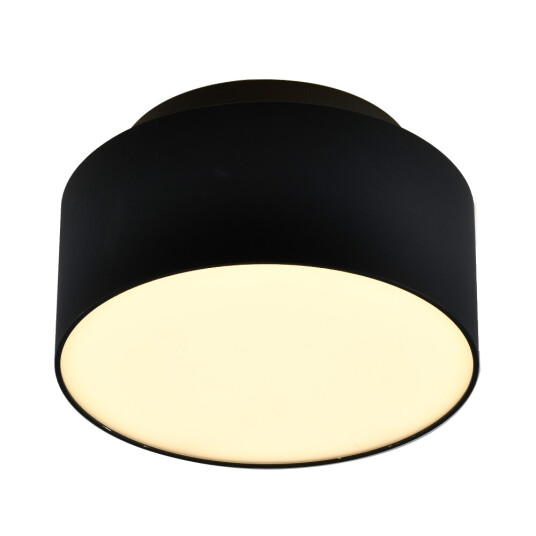 Фото ST166.442.17 Светильник потолочный Черный LED 1*12+5W 4000K 1 190Lm Ra>90 120 ° IP20 D110xH30 85-265 Накладные светильники