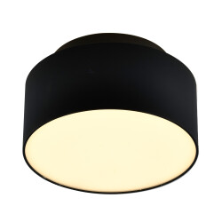 Фото ST166.442.17 Светильник потолочный Черный LED 1*12+5W 4000K 1 190Lm Ra>90 120 ° IP20 D110xH30 85-265 Накладные светильники