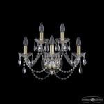 Фото 3 Бра хрустальные 1402B/3+2/160 G Bohemia Ivele Crystal