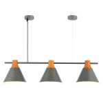 Фото 4 SLE125113-03 Светильник подвесной Серый/Серый, Светлое дерево E14 3*40W MODICA