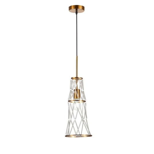Фото SL1016.203.01 Светильник подвесной ST-Luce Золотистый/Золотистый, Прозрачный E27 1*60W НАРРИО