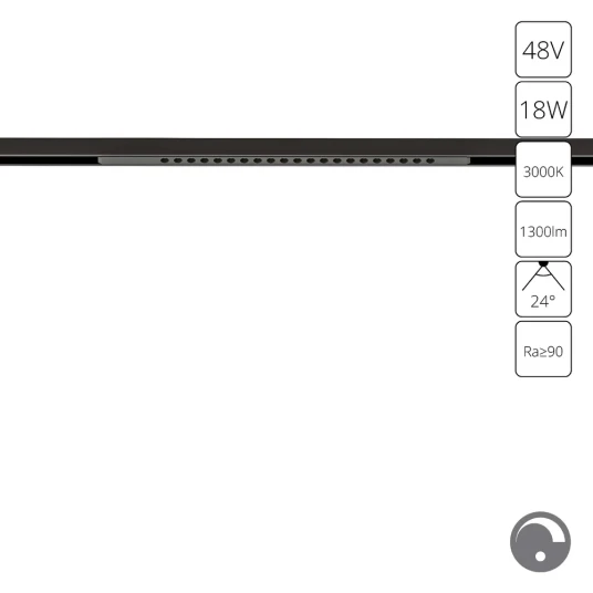 Фото Магнитный трековый светильник Arte Lamp OPTIMA 0.1-10V A7497PL-1BK