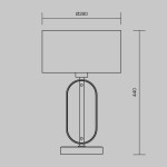 Фото 4 Настольный светильник Maytoni MOD099TL-01G