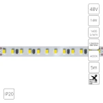 Фото Светодиодная лента 48V 14,4W/m 4000К 5м IP20 Arte Lamp TAPE A4812010-06-4K
